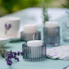 Świecznik szklany TeaLight Gray 4cm RAVI